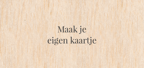 Maak zelf je houten geboortekaartje
